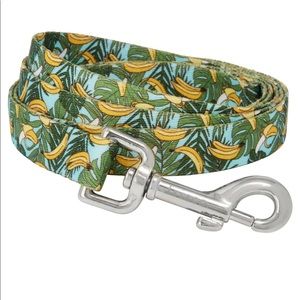 Dog Leash & Collar in Tropical Bananas Print